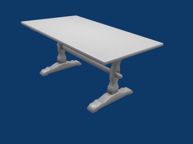 simple wooden table preview image 1